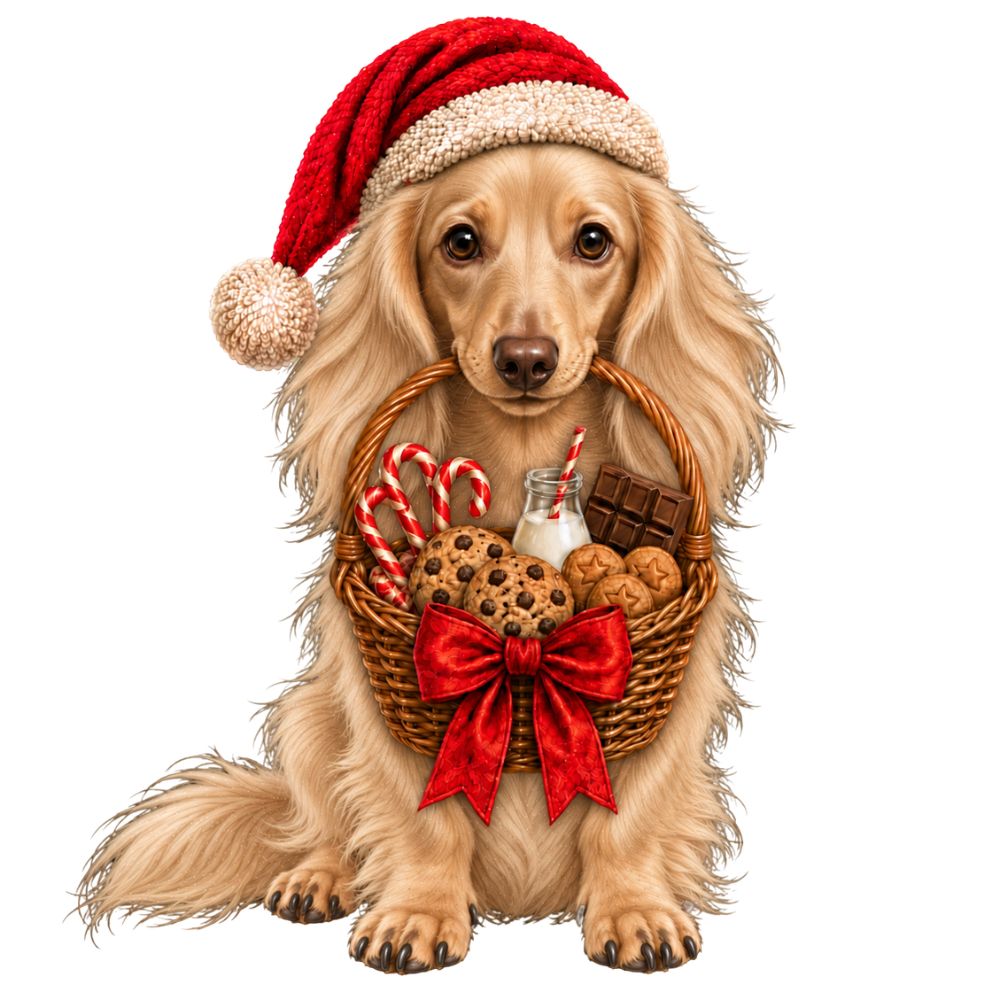 2026 Personalised Sausage Dog Christmas Stocking - Choice of Coats & Colours