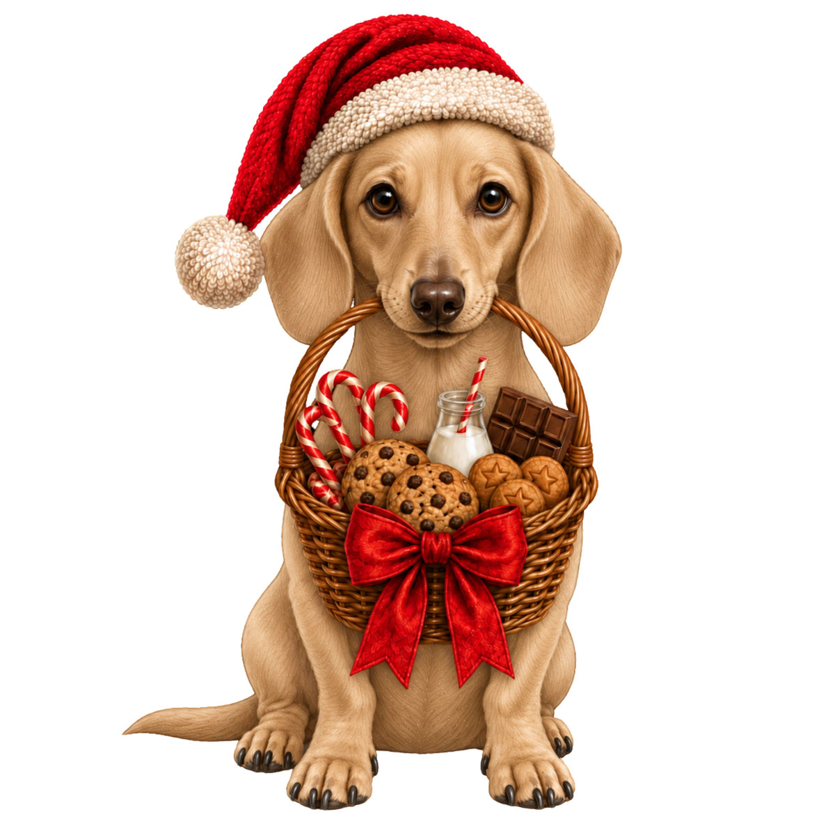 2026 Personalised Sausage Dog Christmas Stocking - Choice of Coats & Colours