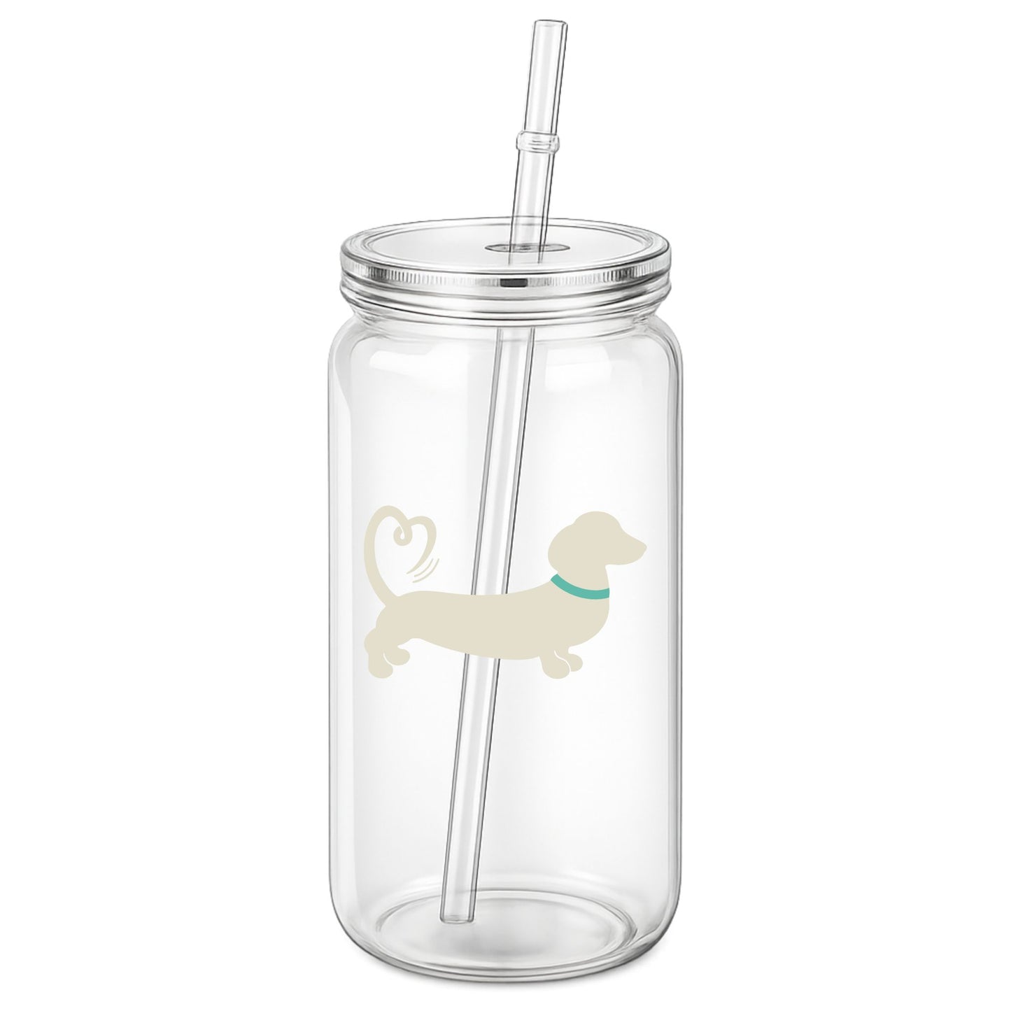 Spring/Summer '26 Edit | 16oz Clear Dachshund Tumbler – Choose Your Colour 🥤☀️🐾