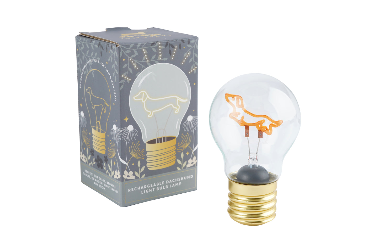 Just Paws Dachshund Rechargeable Light Bulb Lamp 💡🐾