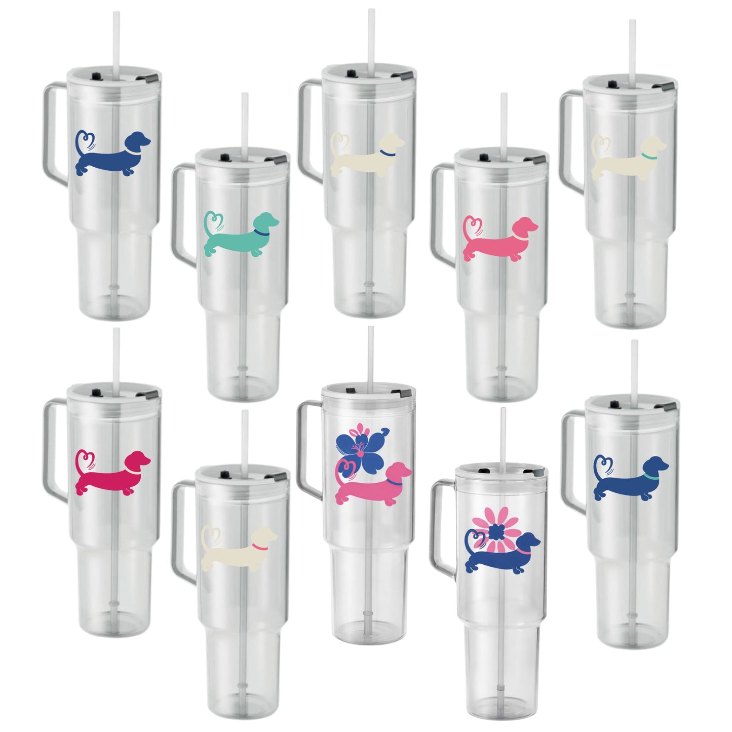 Spring/Summer '26 Edit | 1200ml Eco Tumbler with Handle & Straw – Choose Your Design 🥤🐾🌸