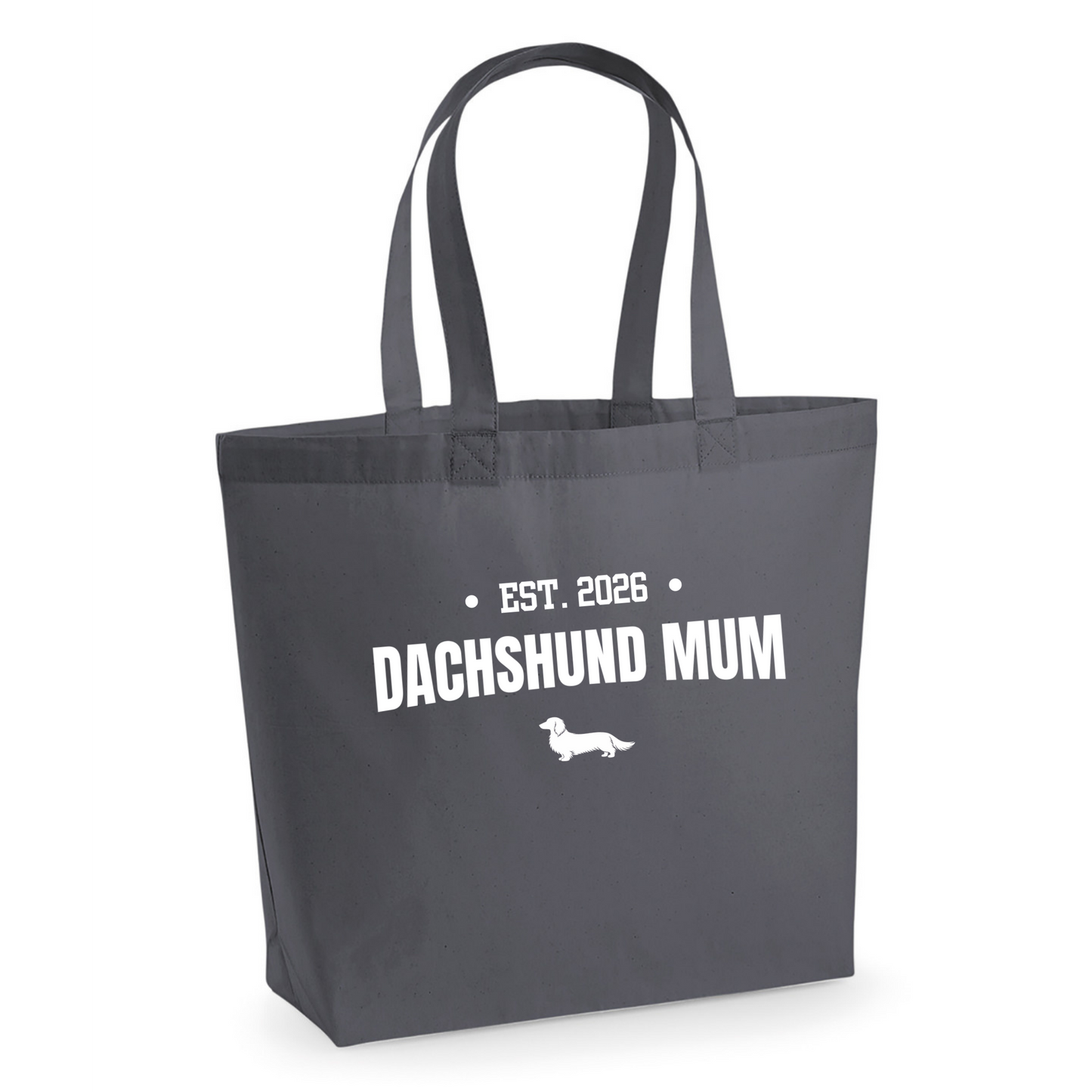 Dachshund Mum Personalised Maxi Tote Bag - 3 Coats & 5 Colours to Choose From