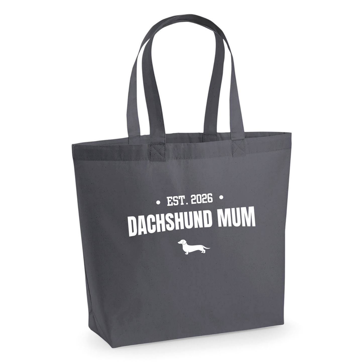 Dachshund Mum Personalised Maxi Tote Bag - 3 Coats & 5 Colours to Choose From