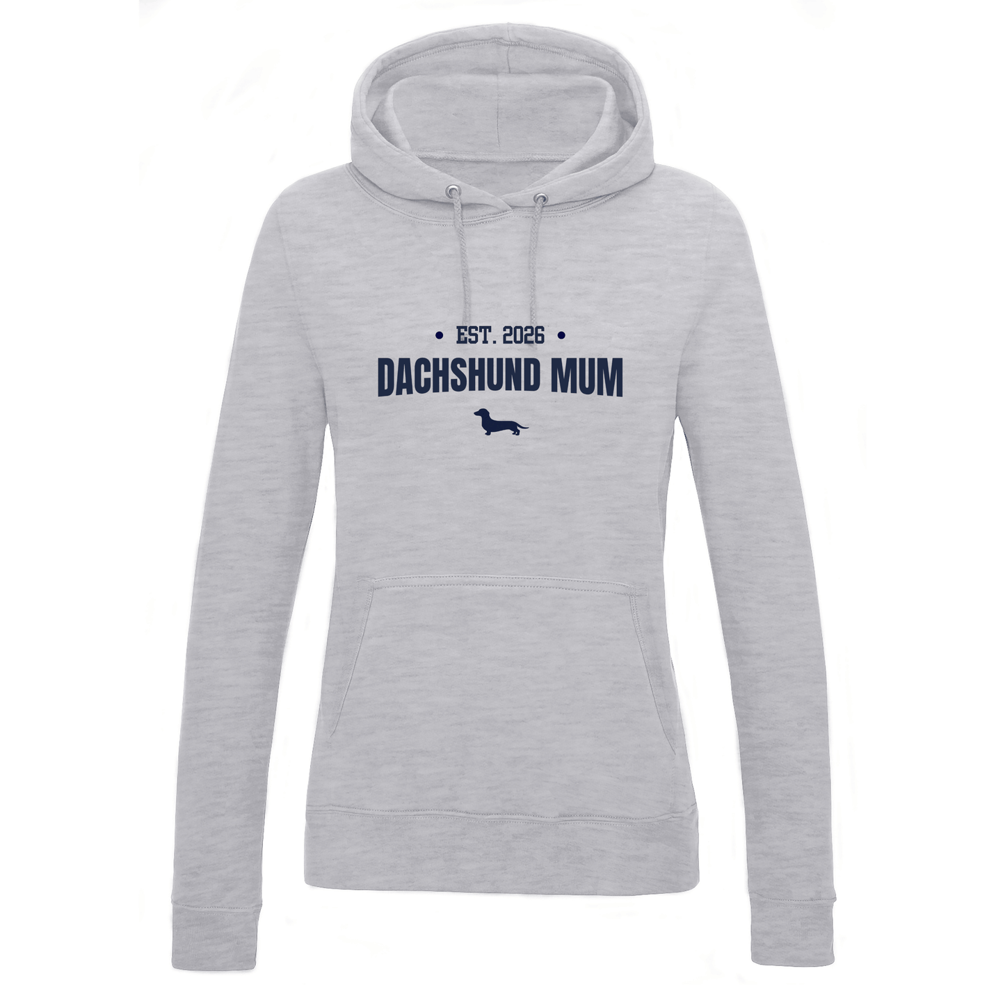 Dachshund Mum Personalised Year Hoodie - Smooth Coat - 5 Colours - Women's Fit
