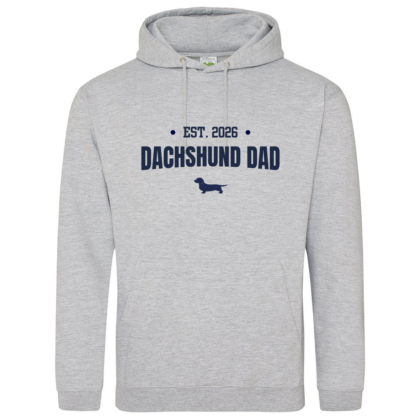 Dachshund Dad Personalised Year Hoodie - Wire Hair - 5 Colours - Unisex