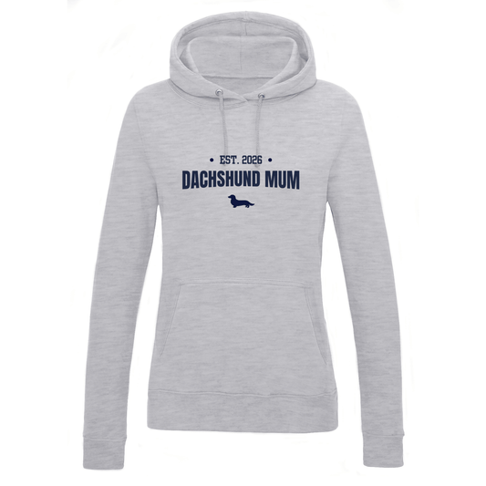 Dachshund Mum Personalised Year Hoodie - Long Hair - 5 Colours - Women's Fit