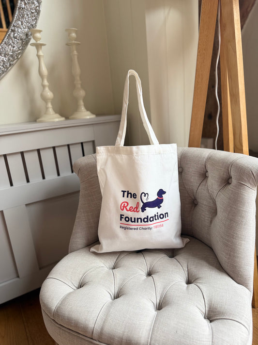 White The Red Foundation Tote Bag