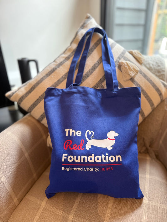Blue The Red Foundation Tote Bag