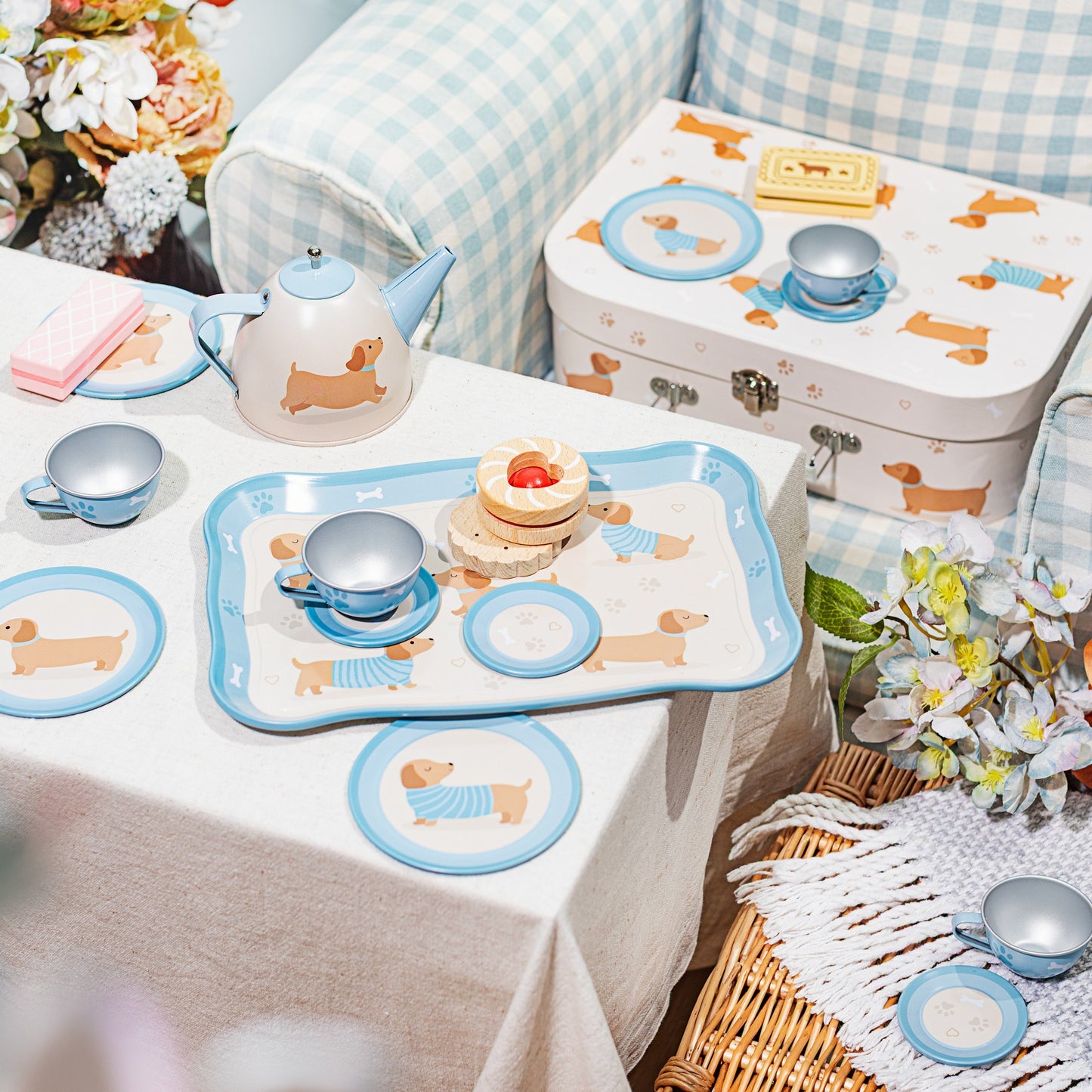 Sausage Dog Kids’ Tea Set | Dachshund Pretend Play Set