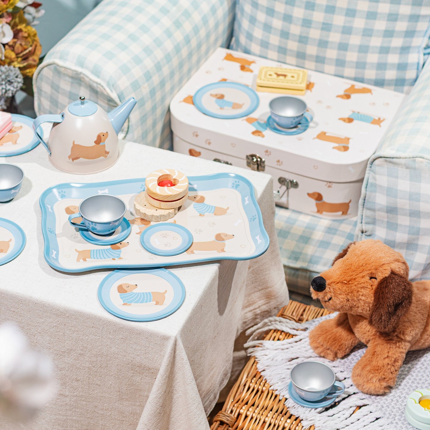 Sausage Dog Kids’ Tea Set | Dachshund Pretend Play Set