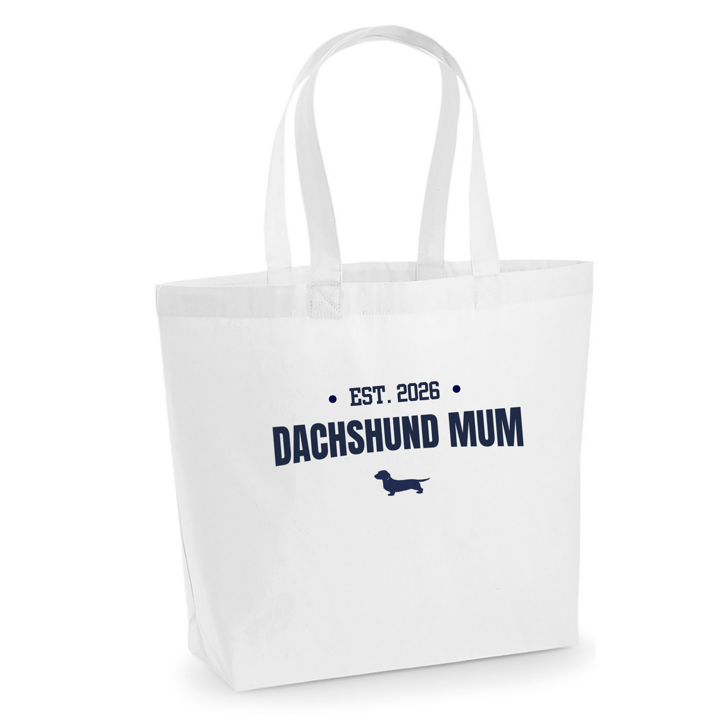 Dachshund Mum Personalised Maxi Tote Bag - 3 Coats & 5 Colours to Choose From