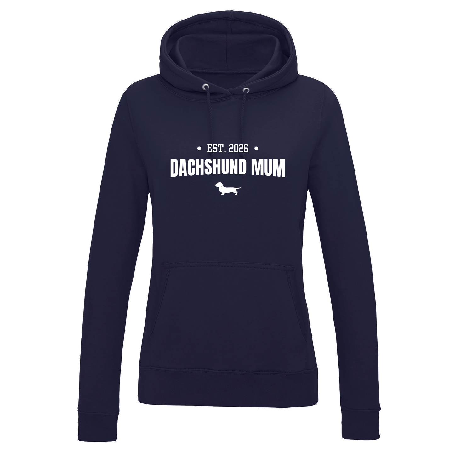 Dachshund Mum Personalised Year Hoodie - Wire Hair - 5 Colours - Women's Fit
