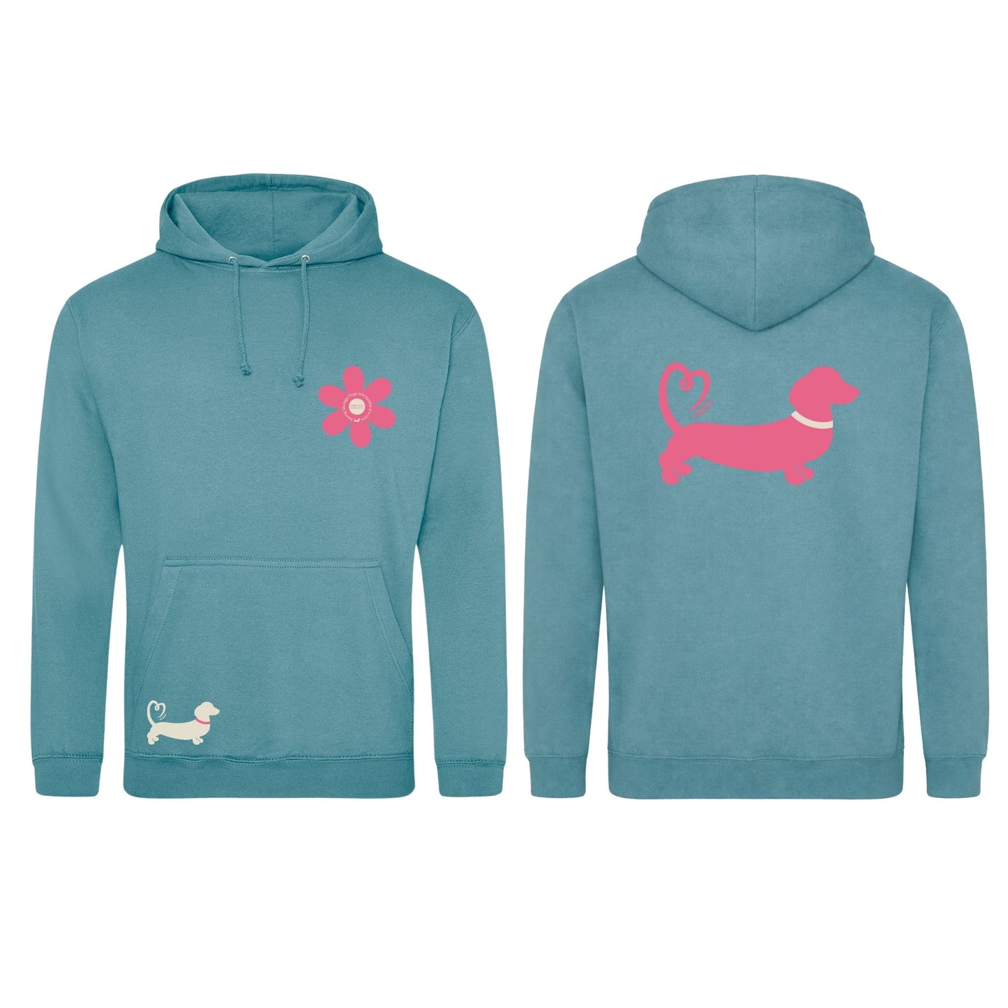 Spring Fling Edition Seafoam Unisex Hoodie - Pink/Cream - Choose Your Design