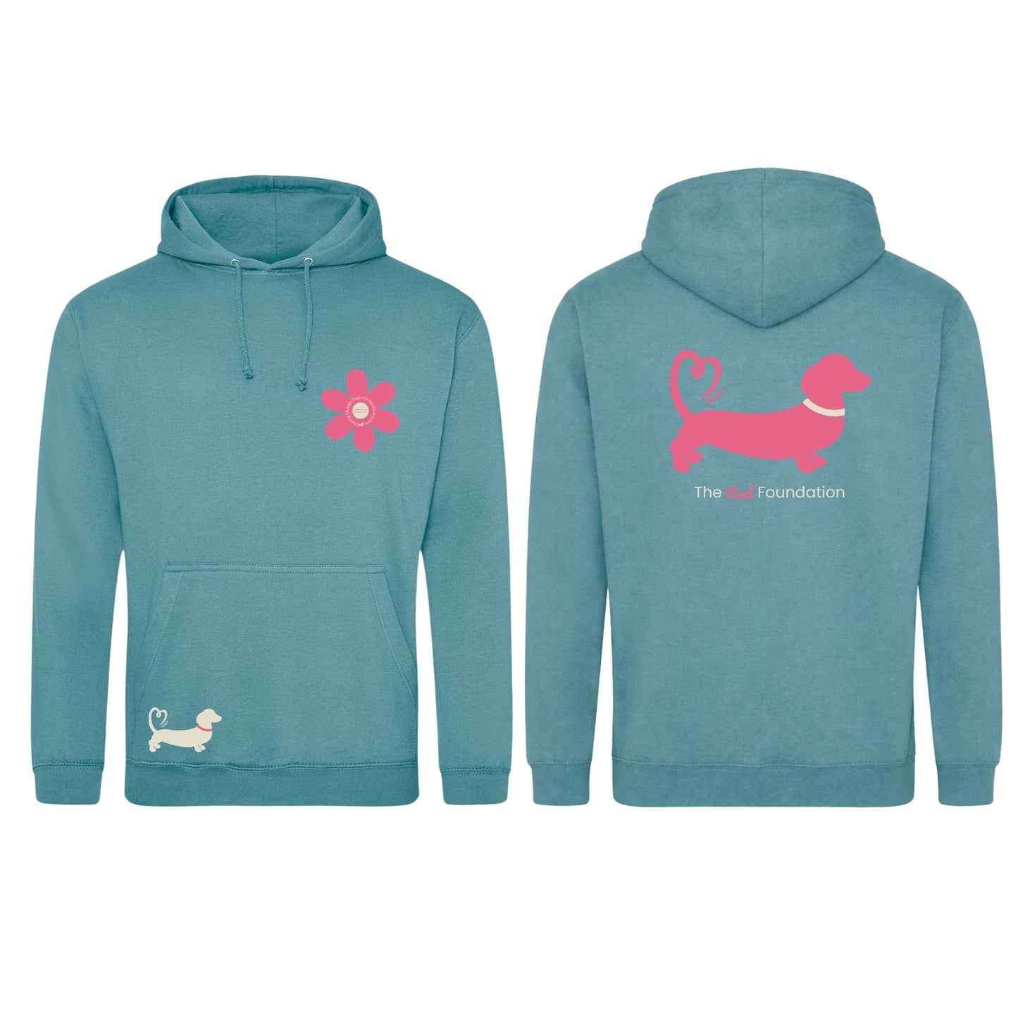 Spring Fling Edition Seafoam Unisex Hoodie - Pink/Cream - Choose Your Design