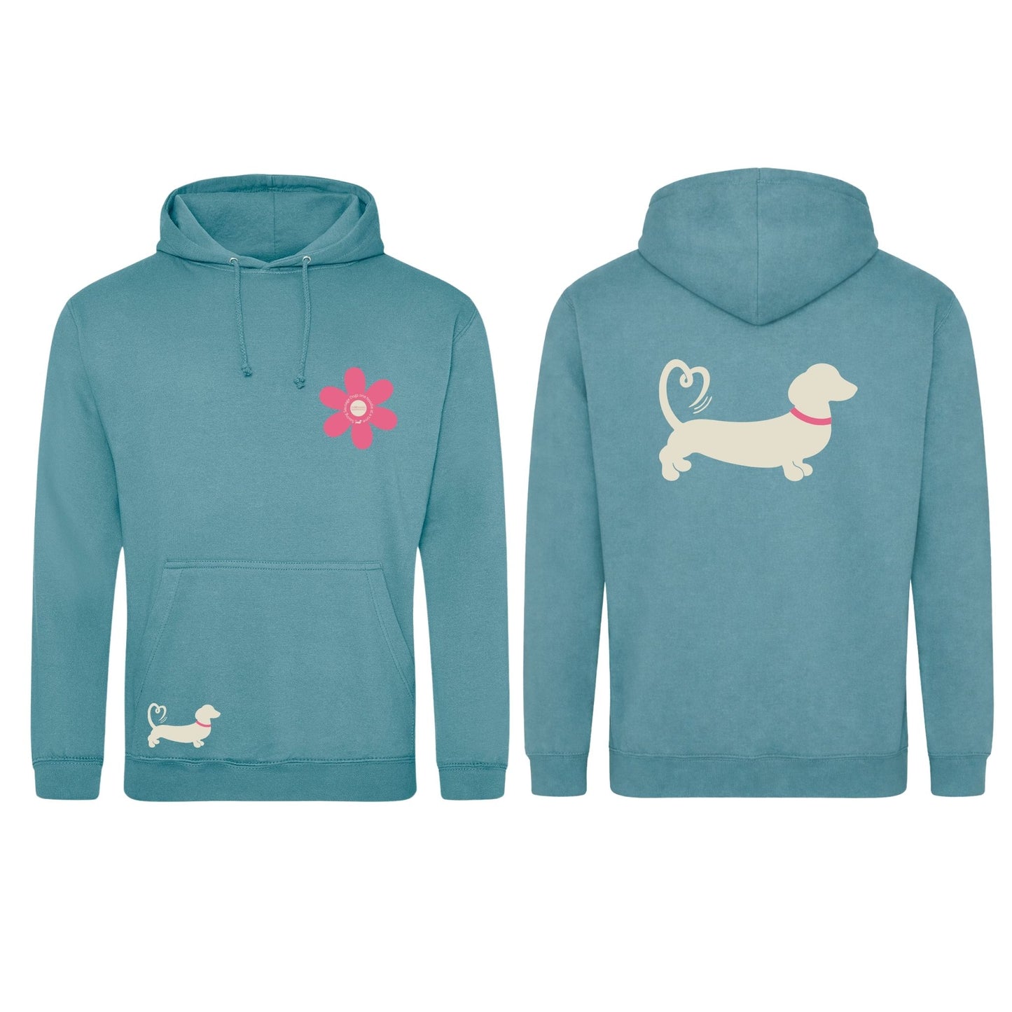 Spring Fling Edition Seafoam Unisex Hoodie - Pink/Cream - Choose Your Design