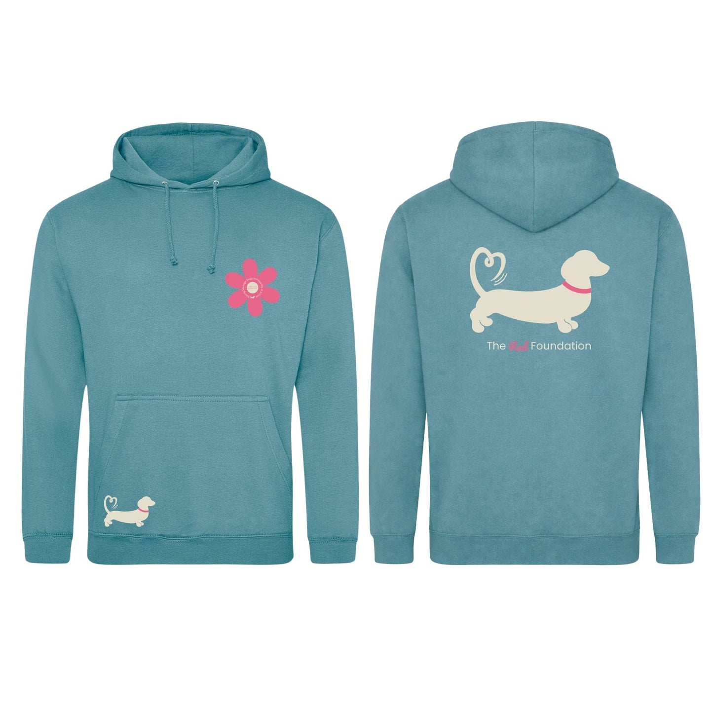 Spring Fling Edition Seafoam Unisex Hoodie - Pink/Cream - Choose Your Design