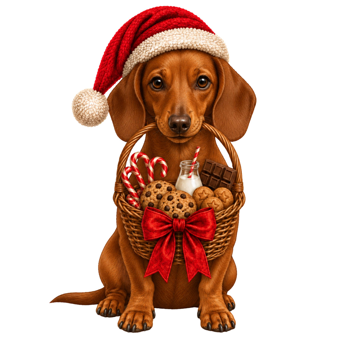 2026 Personalised Sausage Dog Christmas Stocking - Choice of Coats & Colours