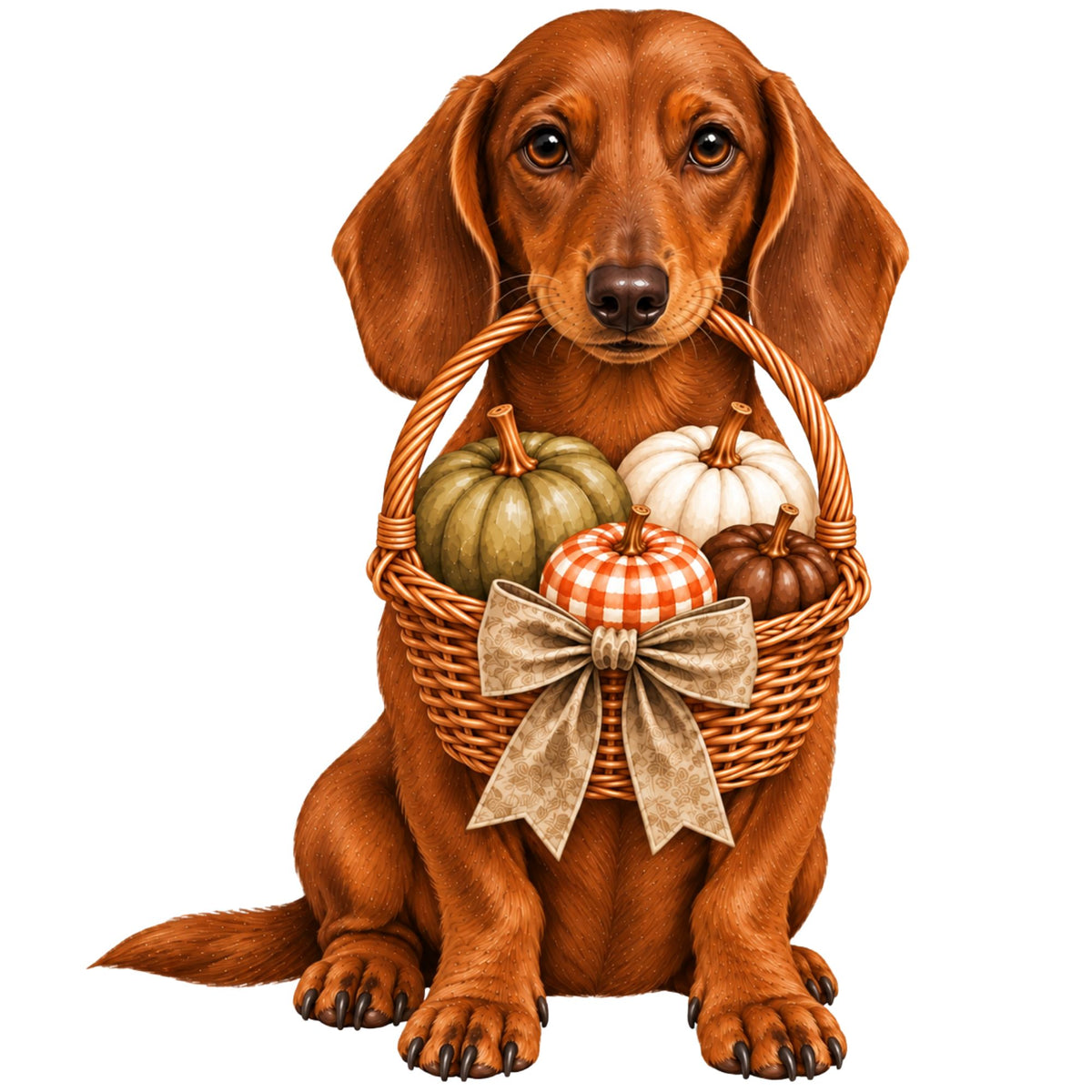 🎃 Black Dachshund Pumpkin Basket Halloween Cushion Cover – Choose Your Dachshund 🐾