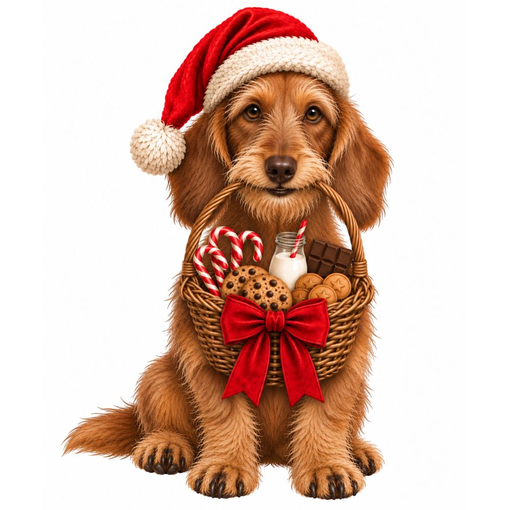 2026 Personalised Sausage Dog Christmas Stocking - Choice of Coats & Colours