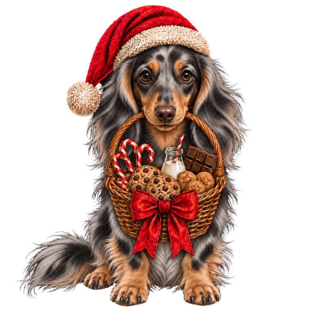 2026 Personalised Sausage Dog Christmas Stocking - Choice of Coats & Colours