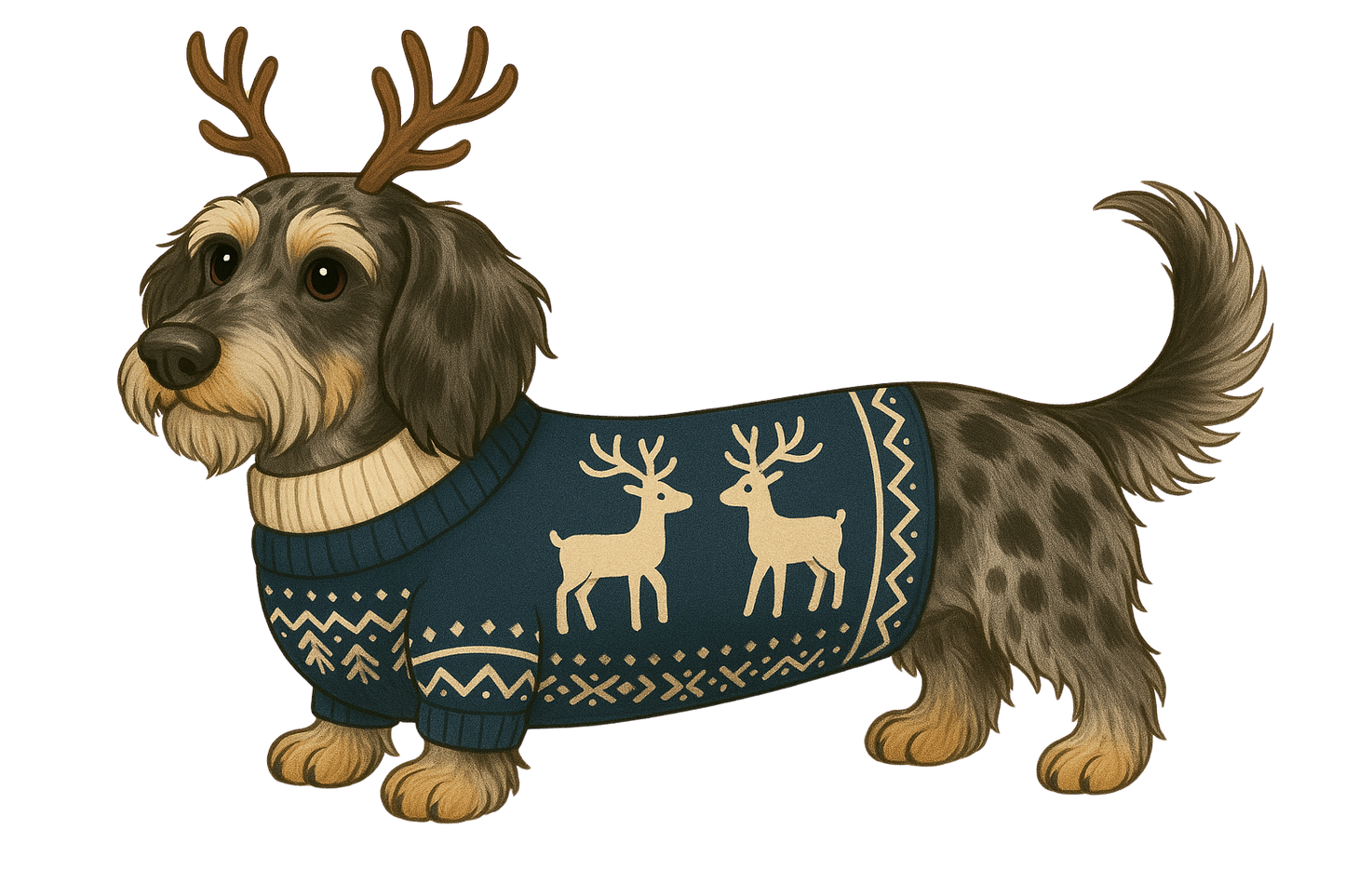 Pre Filled Personalised Sausage Dog Christmas Stocking - Choose from 21 Designs (Dispatch after 26th Nov)