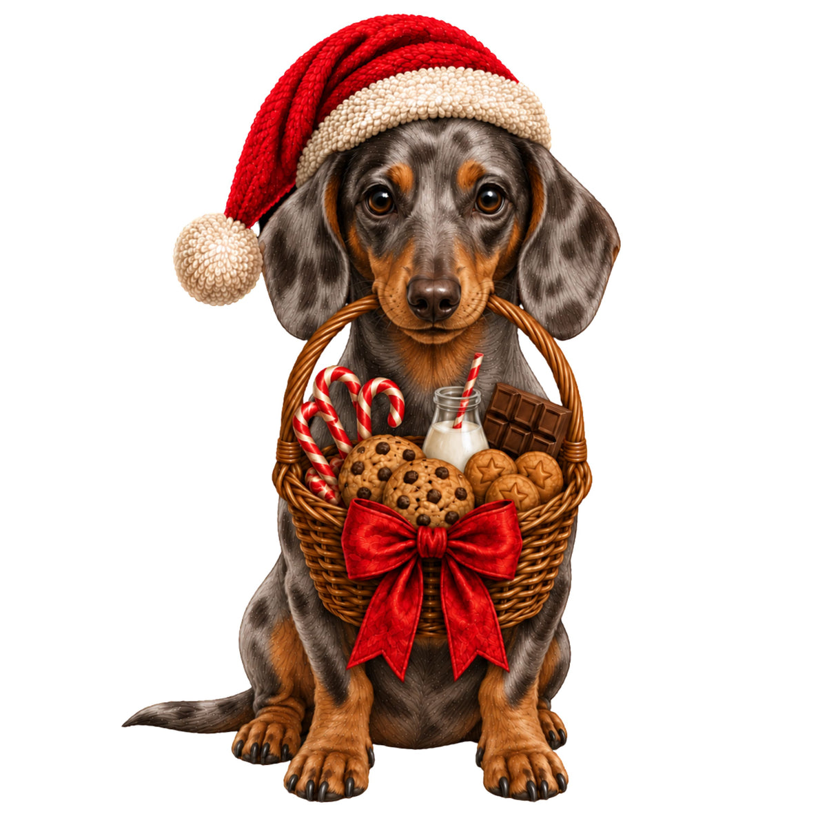 2026 Personalised Sausage Dog Christmas Stocking - Choice of Coats & Colours