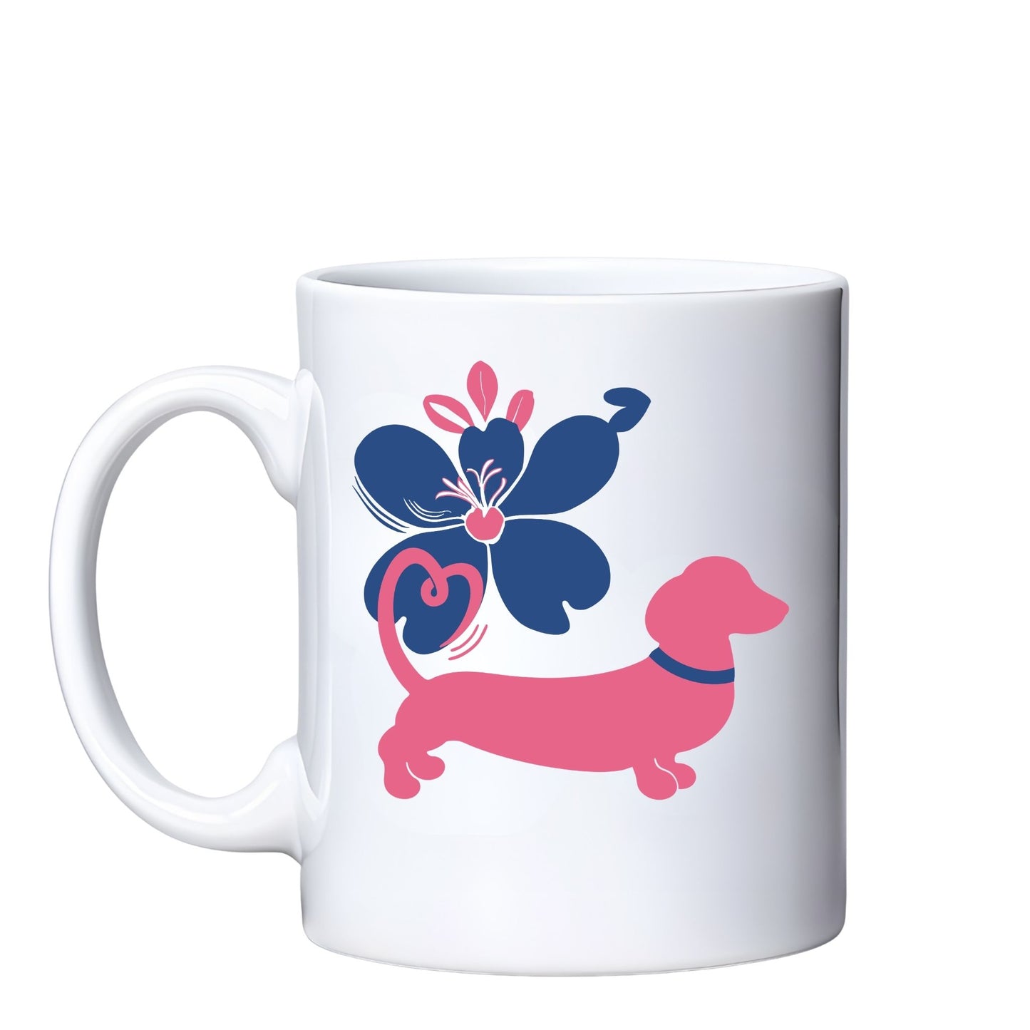 Spring/Summer '26 Edit | 11oz White Dachshund Mug – Choose Your Design ☕🐾🌸