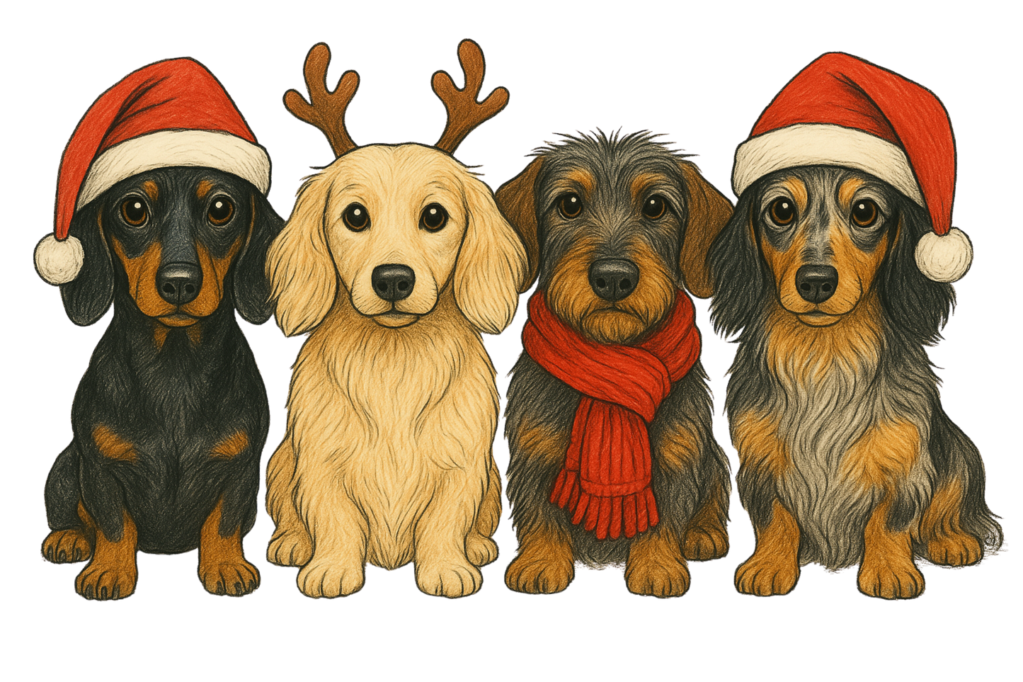 Pre Filled Personalised Sausage Dog Christmas Stocking - Choose from 21 Designs (Dispatch after 26th Nov)