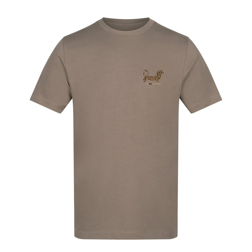 Leopard Print Dachshund T-Shirt – Mocha