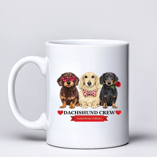 Dachshund Crew Valentines Edition Mug