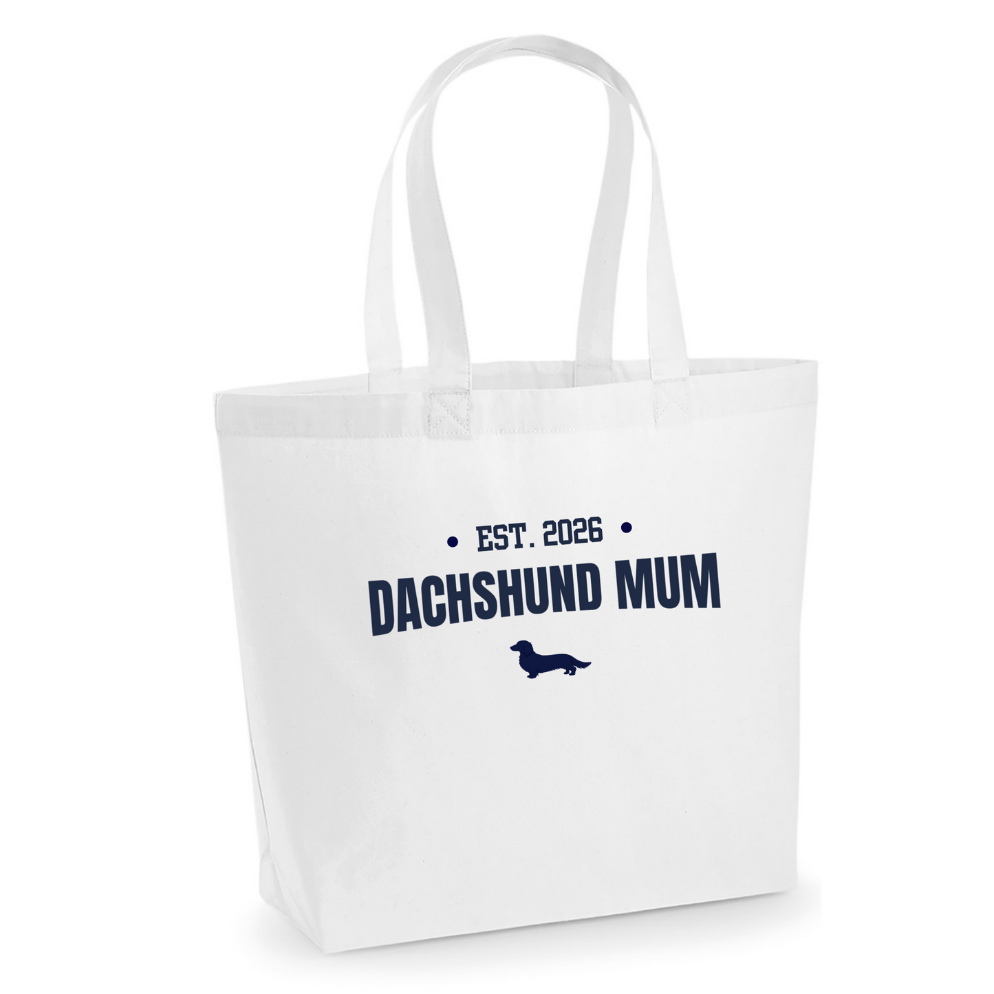 Dachshund Mum Personalised Maxi Tote Bag - 3 Coats & 5 Colours to Choose From