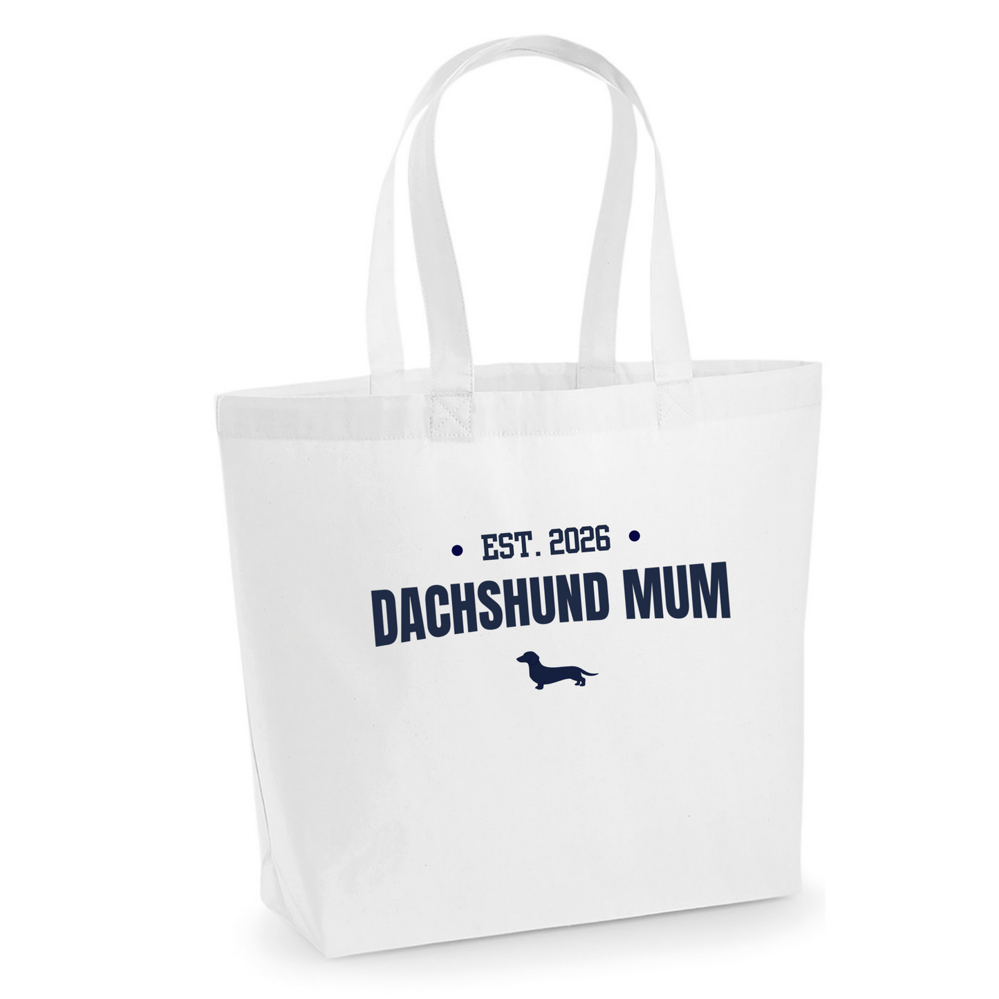 Dachshund Mum Personalised Maxi Tote Bag - 3 Coats & 5 Colours to Choose From