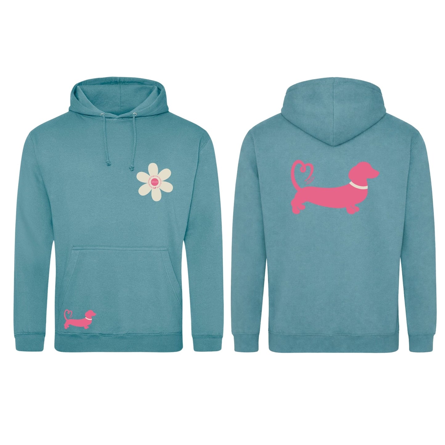 Spring Fling Edition Seafoam Unisex Hoodie - Pink/Cream - Choose Your Design
