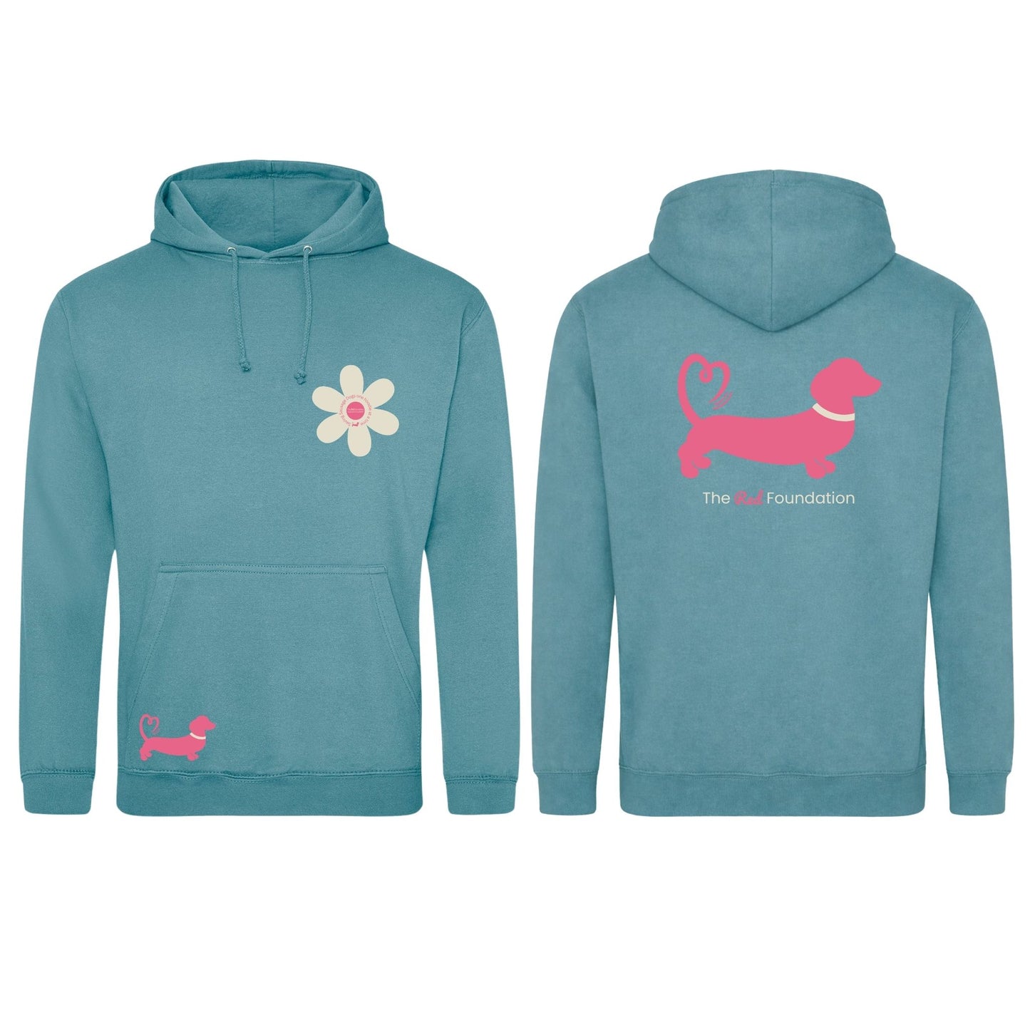 Spring Fling Edition Seafoam Unisex Hoodie - Pink/Cream - Choose Your Design
