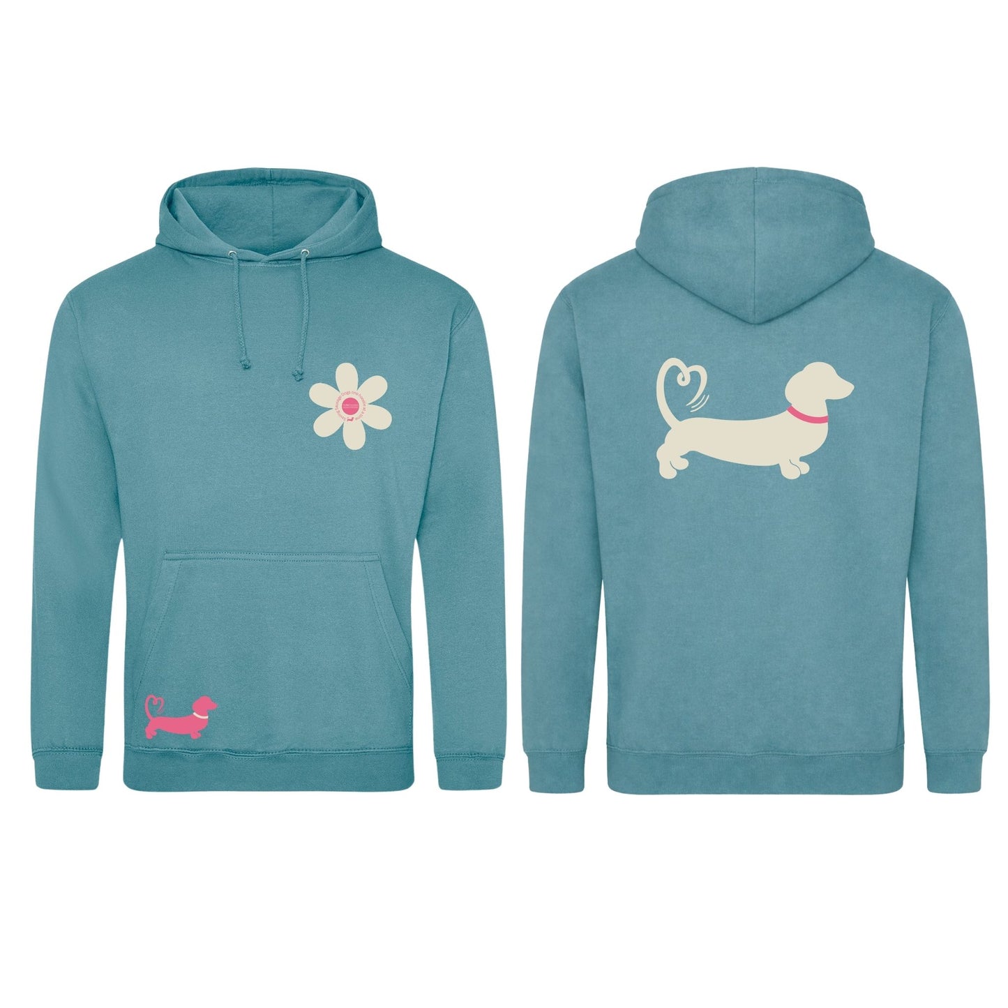 Spring Fling Edition Seafoam Unisex Hoodie - Pink/Cream - Choose Your Design