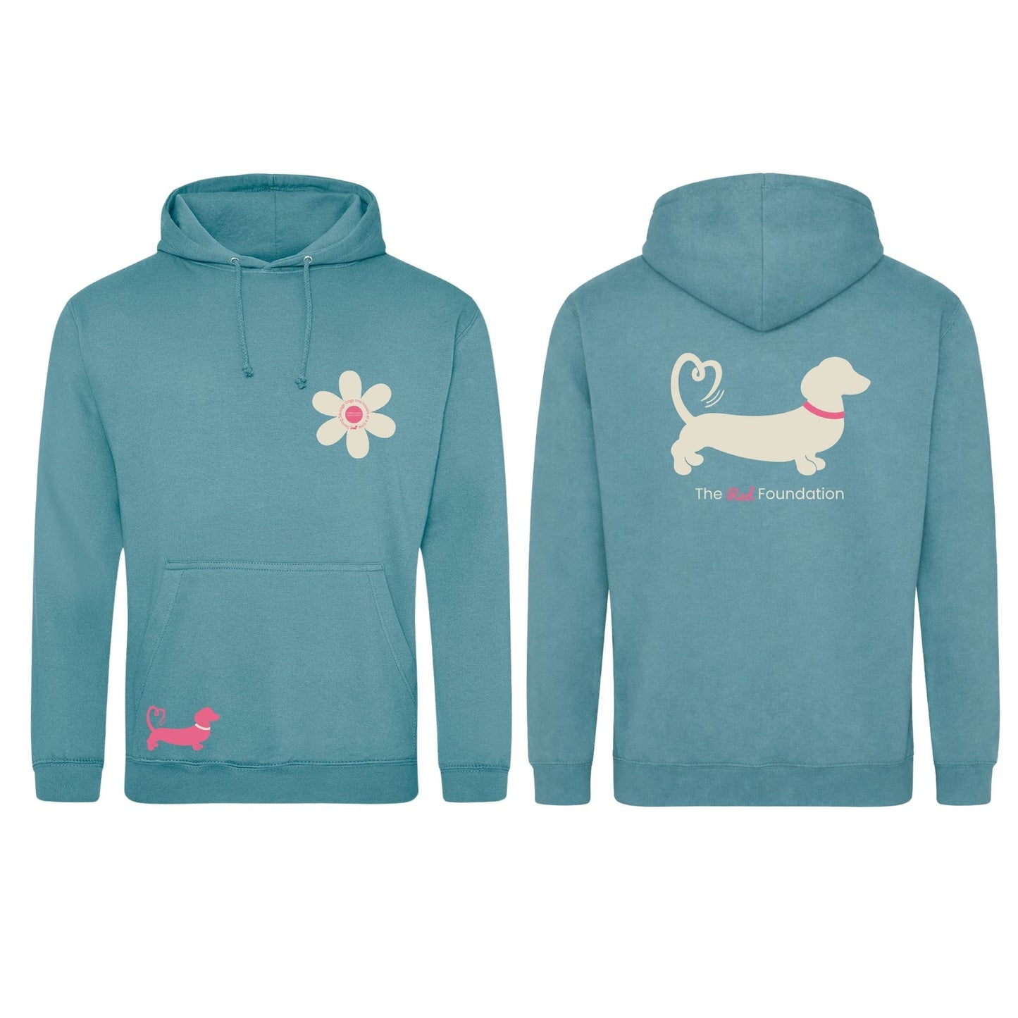 Spring Fling Edition Seafoam Unisex Hoodie - Pink/Cream - Choose Your Design