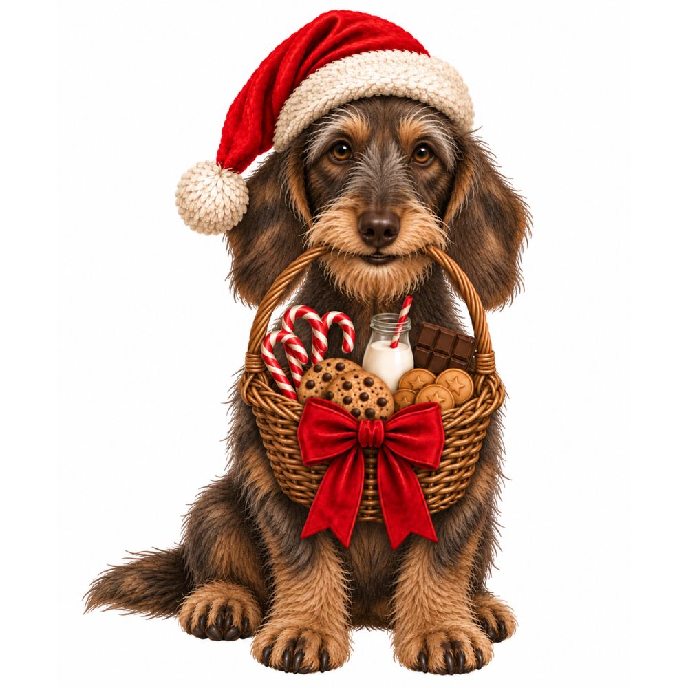 2026 Personalised Sausage Dog Christmas Stocking - Choice of Coats & Colours
