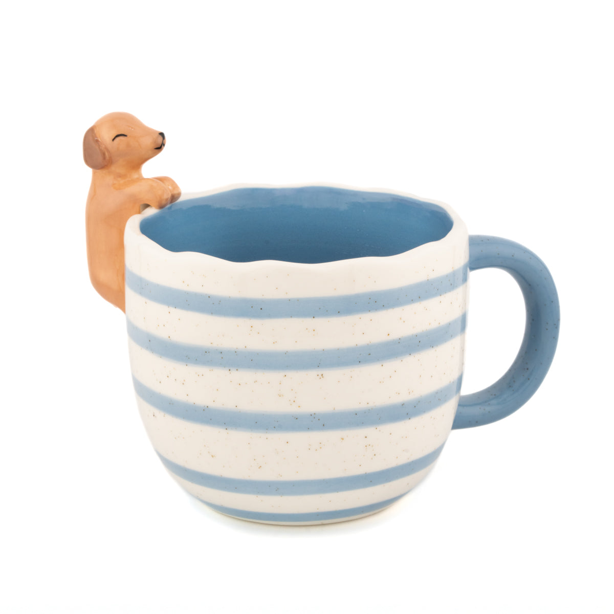 Peeking Sausage Dog Mug | Stoneware Dachshund Mug