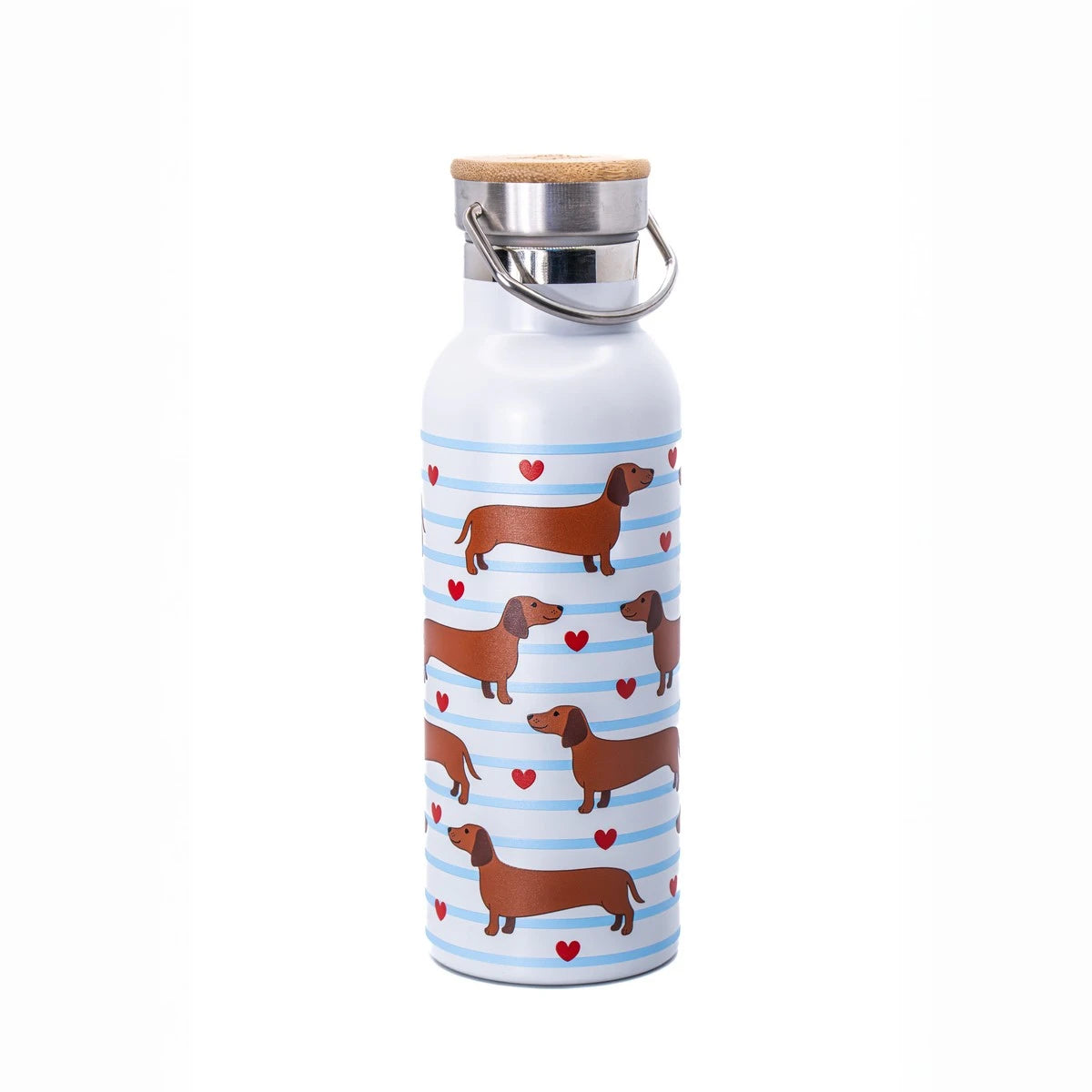 Sausage Dog Metal Water Bottle | Stainless Steel Dachshund Bottle