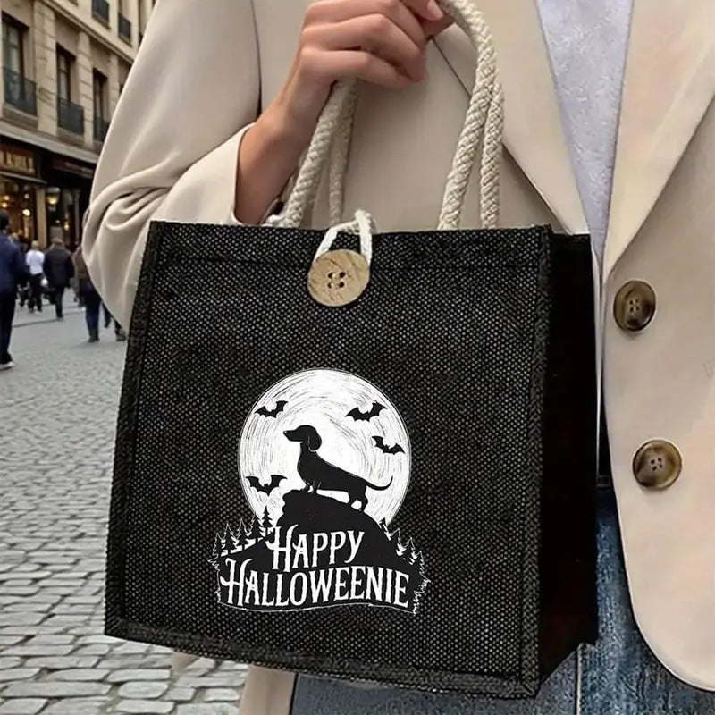 Happy Halloweenie Dachshund Tote Bag