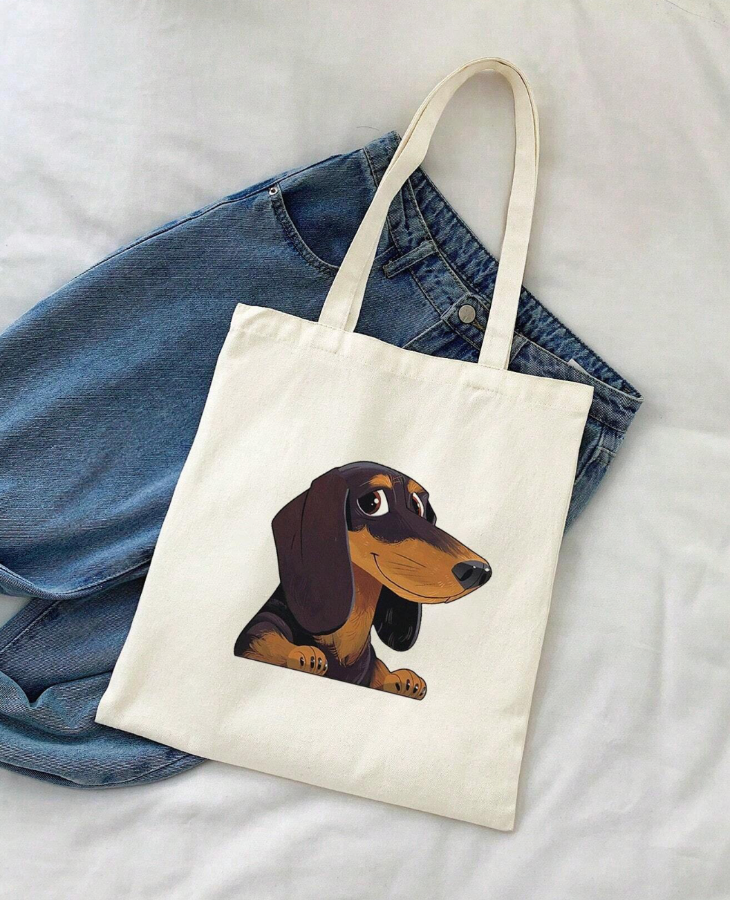 Dachshund Shoulder Tote Bag image 0