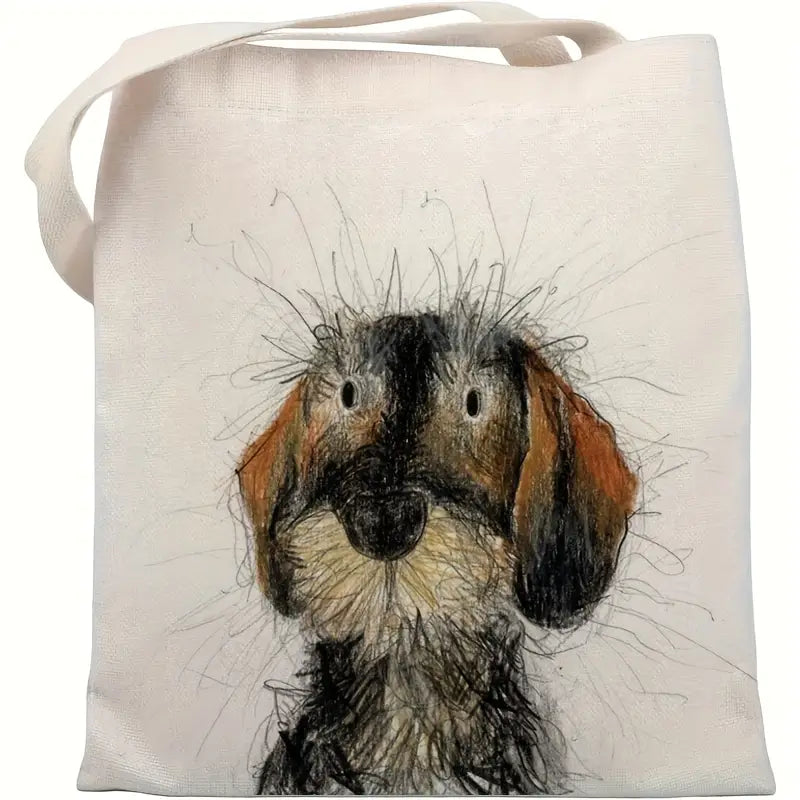 Wire Haired Dachshund Shoulder Tote Bag
