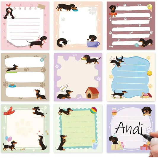 Dachshund Sticky Notes - Pack of 3 (Random Choice)
