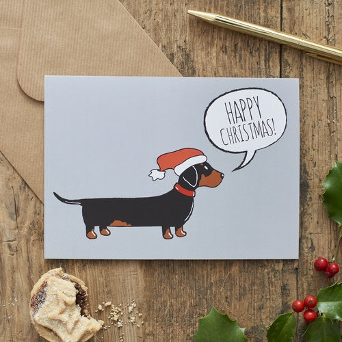 Sweet William Dachshund Christmas Card image 0
