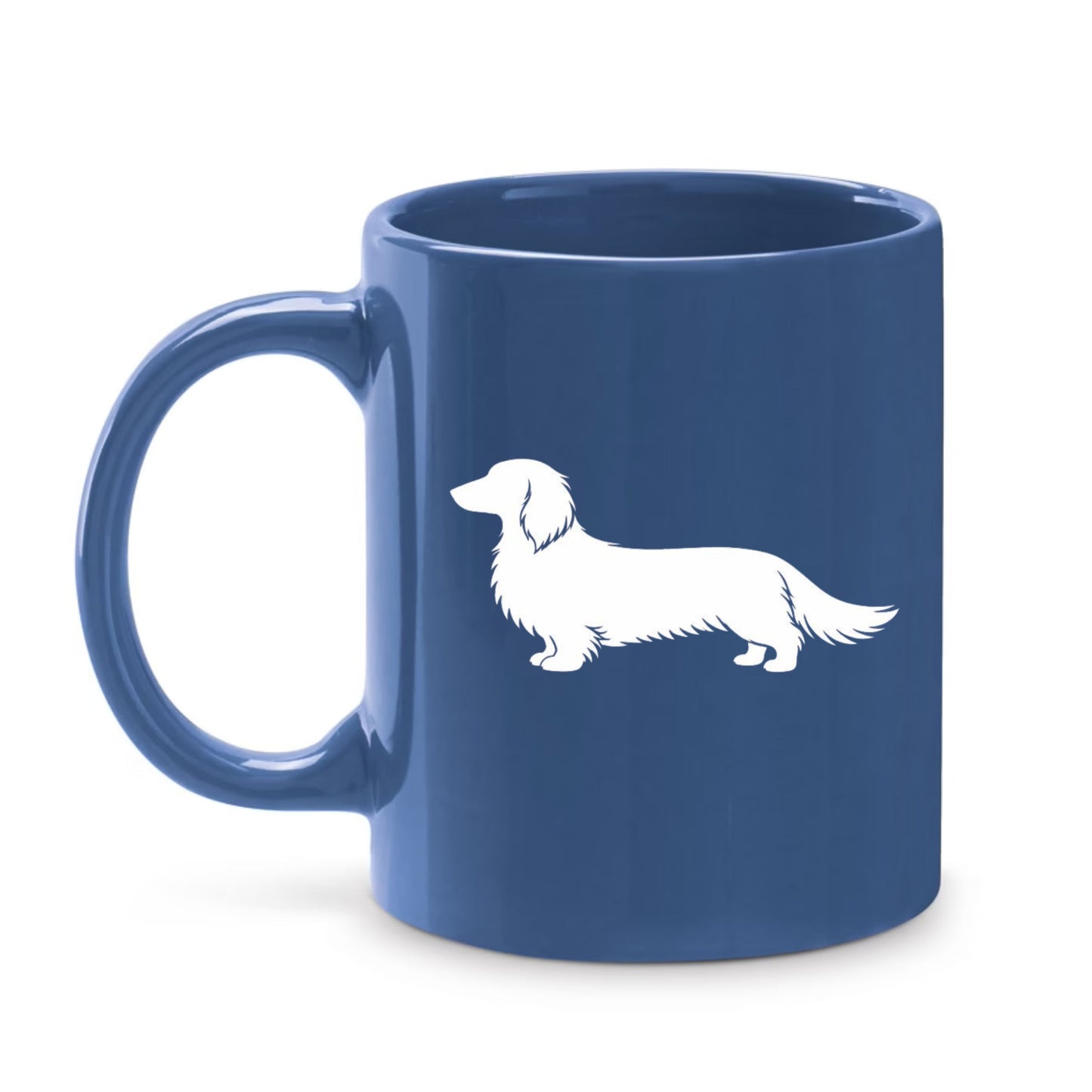 Blue Dachshund Silhouette Mug – Choice of 3 Coats