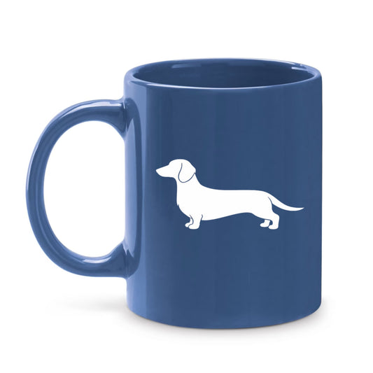 Blue Dachshund Silhouette Mug – Choice of 3 Coats