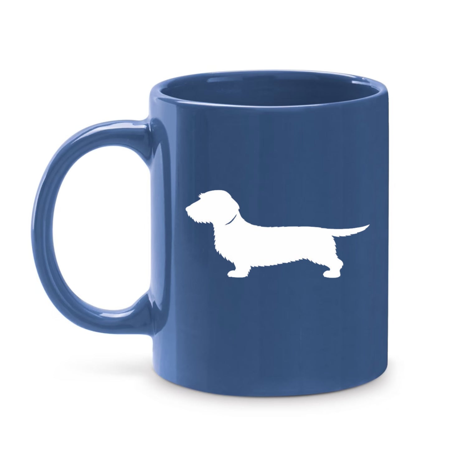 Blue Dachshund Silhouette Mug – Choice of 3 Coats