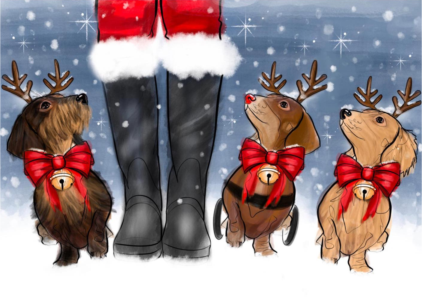 2022 Group Design The Red Foundation Christmas Cards By Holly Senior  - Pack of 10 image 0