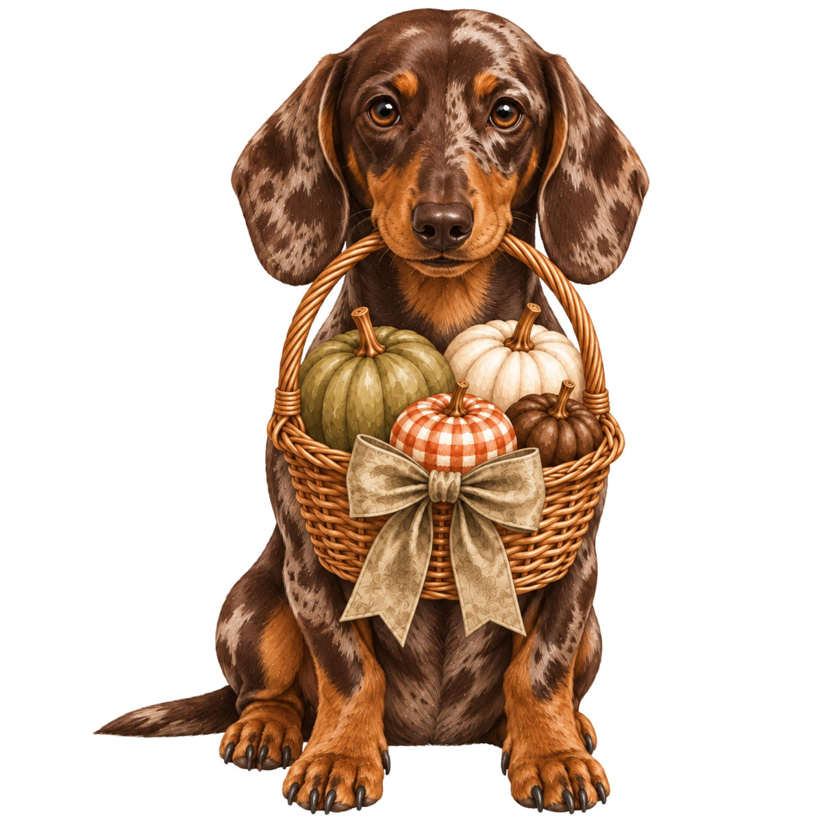 🎃 Black Dachshund Pumpkin Basket Halloween Cushion Cover – Choose Your Dachshund 🐾