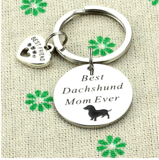 Dachshund Mom Keyring image 0